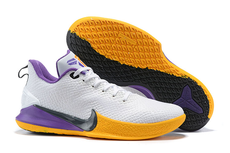 Nike Mamba Focus EP Kobe White Purple Yellow Black Shoes